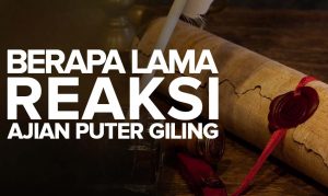 reaksi ajian puter giling